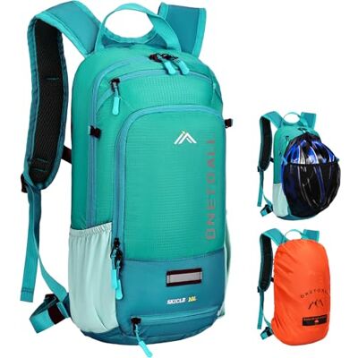 LOCAL LION Fietsrugzak, 10 l, mountainbike-tas, heren, dames, skirugzak, voor fietsen, wandelen, reizen, sport, hardlopen, fietsen, kamperen, ultralicht, ademend, blauw-groen, Buitenshuis LOCAL LION Fietsrugzak, 10 l, mountainbike-tas, heren, dames, skirugzak, voor fietsen, wandelen, reizen, sport, hardlopen, fietsen, kamperen, ultralicht, ademend, blauw-groen, Buitenshuis