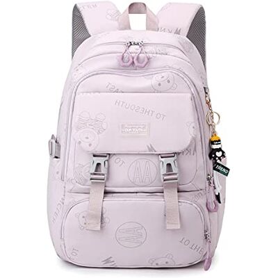 FANDARE Schoudertas voor dames, fietsrugzak, schooltas, handtas, schoudertas, reistas voor universiteit, reizen, vrije tijd, school, kantoor, rugzakken, lichtpaars, L, Nut FANDARE Schoudertas voor dames, fietsrugzak, schooltas, handtas, schoudertas, reistas voor universiteit, reizen, vrije tijd, school, kantoor, rugzakken, lichtpaars, L, Nut