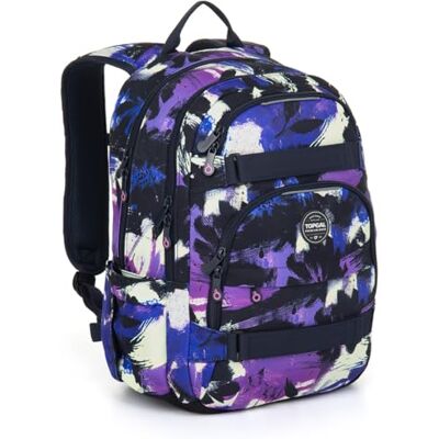 TOPGAL VIKI Sac à dos d'écolier à partir de la 5e classe, ergonomique avec panneau arrière en mousse pressée, imperméable et léger, 25 l avec sangle de poitrine, sac à dos étudiant avec compartiment TOPGAL VIKI Sac à dos d'écolier à partir de la 5e classe, ergonomique avec panneau arrière en mousse pressée, imperméable et léger, 25 l avec sangle de poitrine, sac à dos étudiant avec compartiment