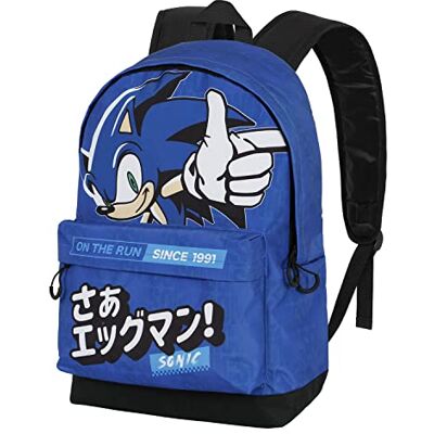 KARACTERMANIA Sonic The Hedgehog Sega-Sonic On the Run-FAN HS rugzak 2.0, blauw, 18 x 30 x 41 cm, inhoud 22 l, blauw, één maat, FAN HS 2.0 On the run rugzak, Blauw, FAN HS 2.0 On the Run rugzak KARACTERMANIA Sonic The Hedgehog Sega-Sonic On the Run-FAN HS rugzak 2.0, blauw, 18 x 30 x 41 cm, inhoud 22 l, blauw, één maat, FAN HS 2.0 On the run rugzak, Blauw, FAN HS 2.0 On the Run rugzak