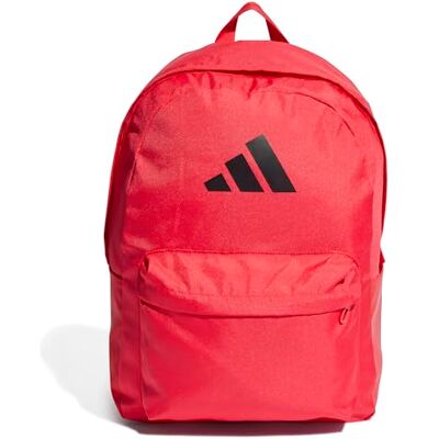 Adidas Mixte CLASSIC 3BARS BACKPACK, pure ruby/black, One Size Adidas Mixte CLASSIC 3BARS BACKPACK, pure ruby/black, One Size