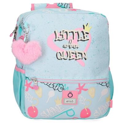 Enso Little Urban Queen Voorschoolse rugzak, blauw, 25 x 32 x 12 cm, polyester, blauw, 25 x 32 x 12 cm, wandelrugzak, Blauw, Wandelrugzak Enso Little Urban Queen Voorschoolse rugzak, blauw, 25 x 32 x 12 cm, polyester, blauw, 25 x 32 x 12 cm, wandelrugzak, Blauw, Wandelrugzak