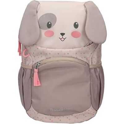 Depesche 13993 Princess Mimi ergonomische rugzak bruin en beige met hondengezicht, hangende oren en stippenpatroon, tas met verstelbare schouderbanden Depesche 13993 Princess Mimi ergonomische rugzak bruin en beige met hondengezicht, hangende oren en stippenpatroon, tas met verstelbare schouderbanden