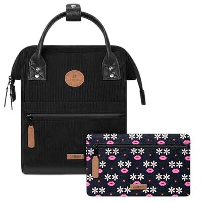 Cabaïa CABAIA Adventurer Brighton rugzak Mini 10 l waterafstotend laptopvak 10,5 inch 2 vakken veganistisch gecertificeerd reistas, zakelijk, school voor dames en heren zwart Cabaïa CABAIA Adventurer Brighton rugzak Mini 10 l waterafstotend laptopvak 10,5 inch 2 vakken veganistisch gecertificeerd reistas, zakelijk, school voor dames en heren zwart