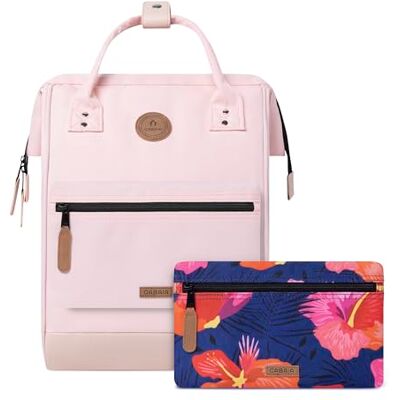 CABAIA Laptoprugzak voor mannen, middelgroot, 33 cm, Adventurer + 2 vakken, waterdicht en levenslange garantie, elegant voor mannen en vrouwen, schooltas, reis- en zakelijk gebruik, vegan gecertificeerd, Lichtroze., Eén maat M CABAIA Laptoprugzak voor mannen, middelgroot, 33 cm, Adventurer + 2 vakken, waterdicht en levenslange garantie, elegant voor mannen en vrouwen, schooltas, reis- en zakelijk gebruik, vegan gecertificeerd, Lichtroze., Eén maat M