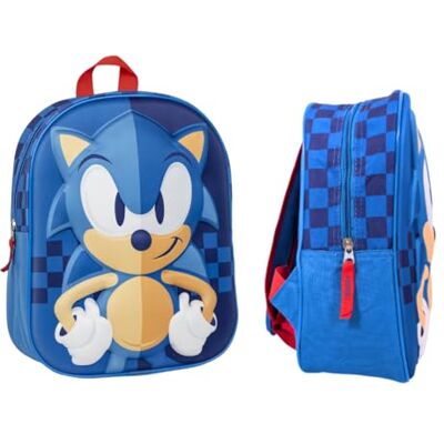 mybagstory Sonic 3D kinderrugzak Blauw Jongen School Kinderopvang Rugzak voor jongens Maat 31 cm Verstelbare bandjes Cadeau-idee mybagstory Sonic 3D kinderrugzak Blauw Jongen School Kinderopvang Rugzak voor jongens Maat 31 cm Verstelbare bandjes Cadeau-idee