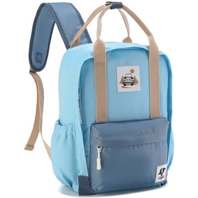 La-haut kids Schoolrugzak voor wandelen, meisjes, jongens, 3 jaar tot 8 jaar, milieuvriendelijk PFC-vrij materiaal van hoogwaardig nylon, waterafstotend en duurzaam, design voor kinderen., Blauw, M La-haut kids Schoolrugzak voor wandelen, meisjes, jongens, 3 jaar tot 8 jaar, milieuvriendelijk PFC-vrij materiaal van hoogwaardig nylon, waterafstotend en duurzaam, design voor kinderen., Blauw, M