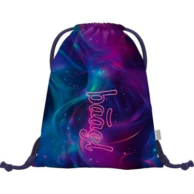 Baagl Gymtas voor meisjes en vrouwen, schoenentas, sporttas, school- en kleuterschoolrugzak, sportrugzak, Nova., L, Ontwerper Baagl Gymtas voor meisjes en vrouwen, schoenentas, sporttas, school- en kleuterschoolrugzak, sportrugzak, Nova., L, Ontwerper