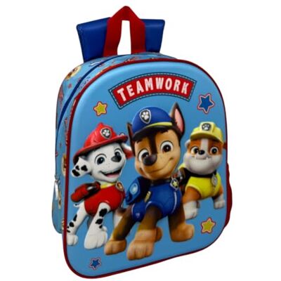 CARTOON Sac à dos 3D pour enfants 31 cm avec poche latérale, Pat' Patrouille, 31 cm, Décontracté CARTOON Sac à dos 3D pour enfants 31 cm avec poche latérale, Pat' Patrouille, 31 cm, Décontracté