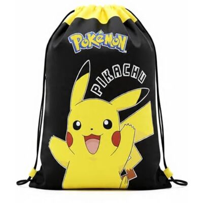 Pokémon Pikachu Sac de sport pour enfants 42 x 32 cm Sac de sport avec cordon de serrage Sac à chaussures pour garçons et filles Sac de gym pour l'école et le sport Motif Pikachu Pokémon Pikachu Sac de sport pour enfants 42 x 32 cm Sac de sport avec cordon de serrage Sac à chaussures pour garçons et filles Sac de gym pour l'école et le sport Motif Pikachu