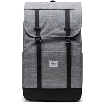Herschel Retreat Rugzak, uniseks, Hachure raaf, M, Casual Herschel Retreat Rugzak, uniseks, Hachure raaf, M, Casual