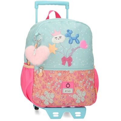 Enso Ballonnen Veelkleurige polyester rugzakken voor kinderen, Meerkleurig, Rugzak met trolley Enso Ballonnen Veelkleurige polyester rugzakken voor kinderen, Meerkleurig, Rugzak met trolley