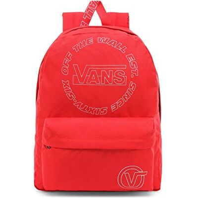 Vans Old Skool Iii Casual Rugzak OS, rood (Hibiscus), One Size, casual Vans Old Skool Iii Casual Rugzak OS, rood (Hibiscus), One Size, casual