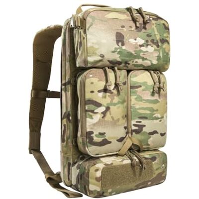 Tasmanian Tiger TT Modular Gunners Pack 14 liter lichte tactische militaire rugzak die aan de schijfhouder kan worden bevestigd, Molle-compatibel met afneembare vakken en tijdschriftenvakken, multicam, 43 x Tasmanian Tiger TT Modular Gunners Pack 14 liter lichte tactische militaire rugzak die aan de schijfhouder kan worden bevestigd, Molle-compatibel met afneembare vakken en tijdschriftenvakken, multicam, 43 x