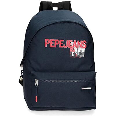 Pepe Jeans Dikran Schoolrugzak, blauw, 31 x 44 x 15 cm, polyester, 23,87 l, blauw, schoolrugzak, blauw, Blauw, rugtas Pepe Jeans Dikran Schoolrugzak, blauw, 31 x 44 x 15 cm, polyester, 23,87 l, blauw, schoolrugzak, blauw, Blauw, rugtas