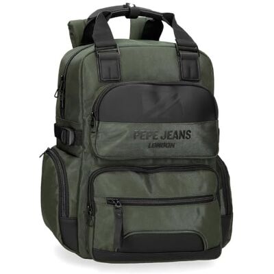 Pepe Jeans Bromley Bagage messenger bag heren, Groen, Eén maat, Laptop rugzak Pepe Jeans Bromley Bagage messenger bag heren, Groen, Eén maat, Laptop rugzak