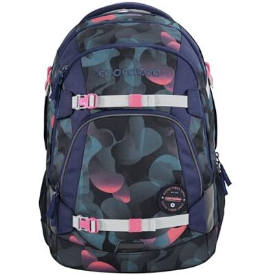 Coocazoo Matte schoolrugzak, ergonomisch en verstelbaar, hoogte en taille, met borstband en buikriem, licht en individueel, vanaf de 3e klas, Cloudy Peach Coocazoo Matte schoolrugzak, ergonomisch en verstelbaar, hoogte en taille, met borstband en buikriem, licht en individueel, vanaf de 3e klas, Cloudy Peach