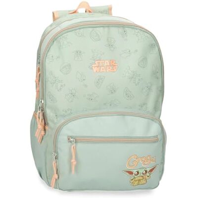 MOVOM Joumma Star Wars Grogu schoolrugzak met trolley, groen, 32 x 44 x 17 cm, polyester, 24,68 l, groen, schoolrugzak, geschikt voor trolley, Groen, Schoolrugzak aanpasbaar aan trolley MOVOM Joumma Star Wars Grogu schoolrugzak met trolley, groen, 32 x 44 x 17 cm, polyester, 24,68 l, groen, schoolrugzak, geschikt voor trolley, Groen, Schoolrugzak aanpasbaar aan trolley