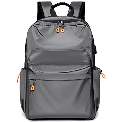 FANDARE Vrijetijdsrugzak met USB, schooltas, tiener, schooltas, jongens, casual, voor 15,6 inch laptoptas, school, reizen, universiteit, waterdicht polyester, grijs., L, dagrugzak FANDARE Vrijetijdsrugzak met USB, schooltas, tiener, schooltas, jongens, casual, voor 15,6 inch laptoptas, school, reizen, universiteit, waterdicht polyester, grijs., L, dagrugzak