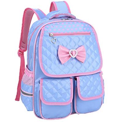 YOUCAI Cadeau voor meisjes, prinses, schattig, rugzak voor meisjes, waterdicht, tas voor kinderen, Blauw, 29*14*39, kinderrugzak YOUCAI Cadeau voor meisjes, prinses, schattig, rugzak voor meisjes, waterdicht, tas voor kinderen, Blauw, 29*14*39, kinderrugzak