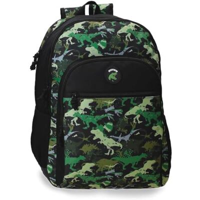 MOVOM Raptors Schoolrugzak met trolley, zwart, 33 x 44 x 17 cm, polyester, 24,68 l, zwart, schoolrugzak, geschikt voor trolley MOVOM Raptors Schoolrugzak met trolley, zwart, 33 x 44 x 17 cm, polyester, 24,68 l, zwart, schoolrugzak, geschikt voor trolley