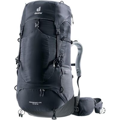 Deuter Aircontact Lite 45 + 10 Sl Trekkingsrugzak voor dames, zwart-grafiet, 45+10 L, minimalistisch Deuter Aircontact Lite 45 + 10 Sl Trekkingsrugzak voor dames, zwart-grafiet, 45+10 L, minimalistisch