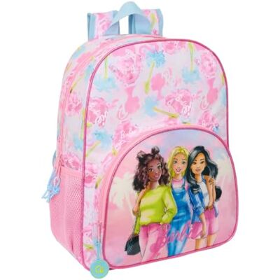 safta BARBIE PAINTERLY Schoolrugzak voor kinderen, kinderrugzak, aanpasbaar aan de trolley, ideaal voor schoolgaande kinderen, comfortabel en veelzijdig, kwaliteit en sterkte, 33 x 14 x safta BARBIE PAINTERLY Schoolrugzak voor kinderen, kinderrugzak, aanpasbaar aan de trolley, ideaal voor schoolgaande kinderen, comfortabel en veelzijdig, kwaliteit en sterkte, 33 x 14 x