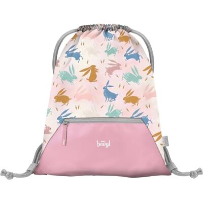 Baagl Gymtas voor meisjes, waterdichte schoenentas voor kinderen, sporttas voor school en kleuterschool, motief konijnen, 36 x 46 cm, rugzak Baagl Gymtas voor meisjes, waterdichte schoenentas voor kinderen, sporttas voor school en kleuterschool, motief konijnen, 36 x 46 cm, rugzak