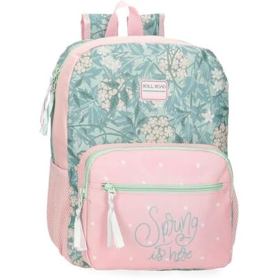 ROLL ROAD Spring is Here Schoolrugzak met trolley, roze, 30 x 38 x 12 cm, polyester, 13,68 l, roze, schoolrugzak, geschikt voor trolley, Roze, Schoolrugzak aanpasbaar aan trolley ROLL ROAD Spring is Here Schoolrugzak met trolley, roze, 30 x 38 x 12 cm, polyester, 13,68 l, roze, schoolrugzak, geschikt voor trolley, Roze, Schoolrugzak aanpasbaar aan trolley