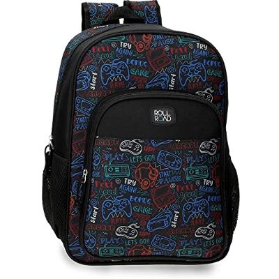 ROLL ROAD Next Level Bagage Messenger Bag voor jongens, zwart., rugzak ROLL ROAD Next Level Bagage Messenger Bag voor jongens, zwart., rugzak