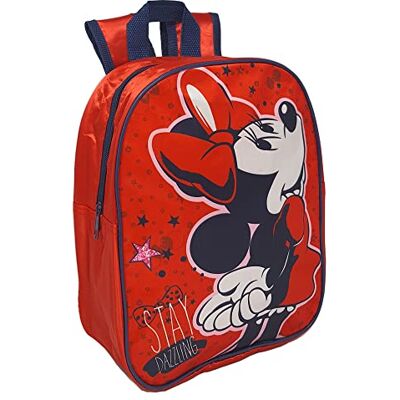 CARTOON Asilo Minnie Mouse rugzak, Disney, schooltas, vrije tijd, doorgang, Mare, 28 x 22 x 10 cm, rood – 1000E281410 CARTOON Asilo Minnie Mouse rugzak, Disney, schooltas, vrije tijd, doorgang, Mare, 28 x 22 x 10 cm, rood – 1000E281410