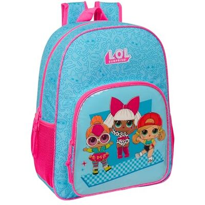 safta LOL SURPRISE! DIVAS Schoolrugzak voor kinderen, kinderrugzak, aanpasbaar aan trolley, ideaal voor schoolgaande kinderen, comfortabel en veelzijdig, kwaliteit en sterkte, 33 x 14 x 42 cm, Blauw, safta LOL SURPRISE! DIVAS Schoolrugzak voor kinderen, kinderrugzak, aanpasbaar aan trolley, ideaal voor schoolgaande kinderen, comfortabel en veelzijdig, kwaliteit en sterkte, 33 x 14 x 42 cm, Blauw,