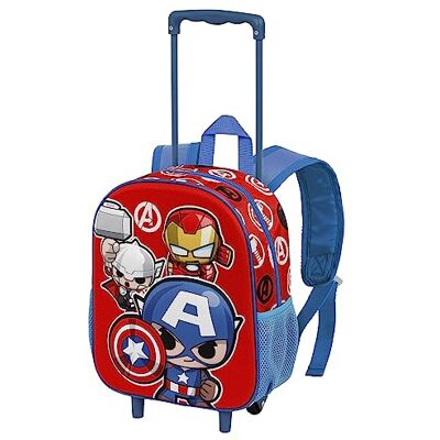 Marvel The Avengers Impact Kleine 3D-rugzak met wieltjes, rood, 13 x 26 x 34 cm, inhoud 12,5 l, rood, één maat, kleine 3D-rugzak met impactwielen, Rood, Kleine 3D-rugzak met Impact wielen Marvel The Avengers Impact Kleine 3D-rugzak met wieltjes, rood, 13 x 26 x 34 cm, inhoud 12,5 l, rood, één maat, kleine 3D-rugzak met impactwielen, Rood, Kleine 3D-rugzak met Impact wielen