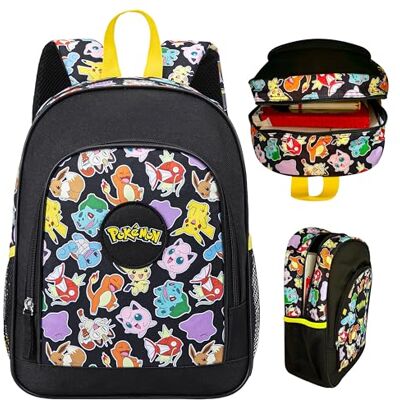 Pokémon Kinderrugzak schooltas jongens kleuterschool CP basisschool schooltas Pikachu cadeau-idee, zwart., 8-18 jaar, Lifestyle Pokémon Kinderrugzak schooltas jongens kleuterschool CP basisschool schooltas Pikachu cadeau-idee, zwart., 8-18 jaar, Lifestyle