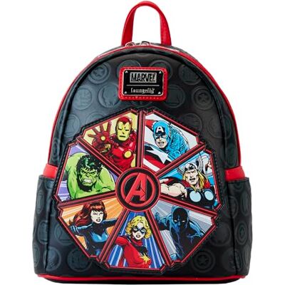 Funko Loungefly Marvel: Avengers 60th Anniversary Mini Backpack Amazon Exclusive Leuke Rugzak om te verzamelen Cadeau-idee Officiële Merchandise voor jongens, meisjes, mannen en vrouwen Funko Loungefly Marvel: Avengers 60th Anniversary Mini Backpack Amazon Exclusive Leuke Rugzak om te verzamelen Cadeau-idee Officiële Merchandise voor jongens, meisjes, mannen en vrouwen