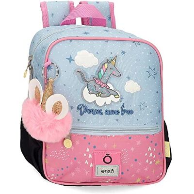 Enso Dreams Come True Bagage Messenger Bag voor meisjes, Meerkleurig, Voorschoolse rugzak aanpasbaar aan trolley Enso Dreams Come True Bagage Messenger Bag voor meisjes, Meerkleurig, Voorschoolse rugzak aanpasbaar aan trolley