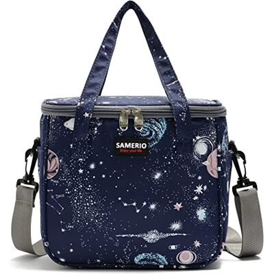 SAMERIO Lunchtas voor dames, coole lunchboxen voor meisjes, volwassenen, studenten, herbruikbare geïsoleerde draagtas, perfect voor kantoorwerk, school, picknick, outdoor SAMERIO Lunchtas voor dames, coole lunchboxen voor meisjes, volwassenen, studenten, herbruikbare geïsoleerde draagtas, perfect voor kantoorwerk, school, picknick, outdoor