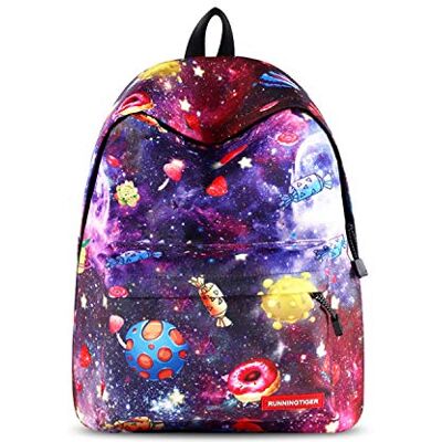 FANDARE Unisex Casual Dagrugzak Rugzakken Galaxy School Tas voor Meisjes Middelbare School Tieners Knapzak Vrouwen Reizen Laptop Rugzak College Boekentas met Potlood Case Pouch Waterdicht Polyester, Snoep, L FANDARE Unisex Casual Dagrugzak Rugzakken Galaxy School Tas voor Meisjes Middelbare School Tieners Knapzak Vrouwen Reizen Laptop Rugzak College Boekentas met Potlood Case Pouch Waterdicht Polyester, Snoep, L