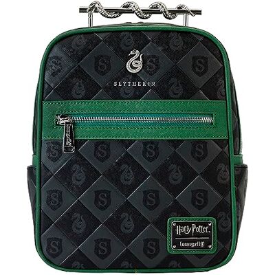 Funko Loungefly Harry Potter Slytherin Metal Snake mini-rugzak, exclusief bij Amazon, schattige handtas om te verzamelen, cadeau-idee, officiële merchandise voor jongens, meisjes, mannen en vrouwen Funko Loungefly Harry Potter Slytherin Metal Snake mini-rugzak, exclusief bij Amazon, schattige handtas om te verzamelen, cadeau-idee, officiële merchandise voor jongens, meisjes, mannen en vrouwen