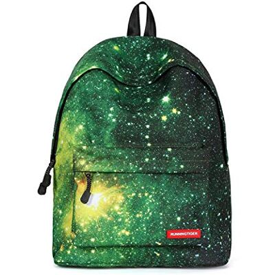 FANDARE Unisex Casual Dagrugzak Rugzakken Galaxy School Tas voor Meisjes Middelbare School Tieners Knapzak Vrouwen Reizen Laptop Rugzak College Boekentas met Potlood Case Pouch Waterdicht Polyester, Groen, L FANDARE Unisex Casual Dagrugzak Rugzakken Galaxy School Tas voor Meisjes Middelbare School Tieners Knapzak Vrouwen Reizen Laptop Rugzak College Boekentas met Potlood Case Pouch Waterdicht Polyester, Groen, L
