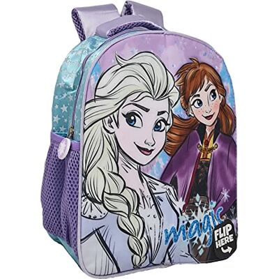 CARTOON Rugzak voor kleuterschool, Disney, Marvel, tas, school, vrije tijd, wandelen, zee, 28 x 22 x 10 cm, meerkleurig, De ijskoningin II (verwisselbare klep), Casual CARTOON Rugzak voor kleuterschool, Disney, Marvel, tas, school, vrije tijd, wandelen, zee, 28 x 22 x 10 cm, meerkleurig, De ijskoningin II (verwisselbare klep), Casual