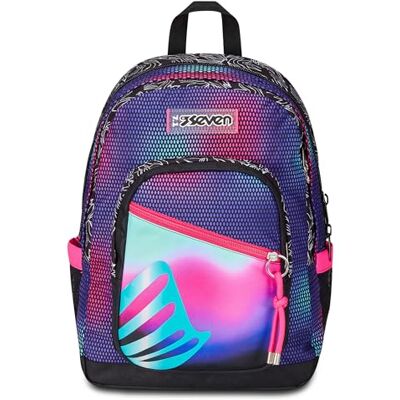 Seven Freethink schoolrugzak, roze, Shadefull Girl, rugzak met twee vakken, computer- of tabletvak en flessenhouder, middelgrote en bovenste rugzak, meisjes, roze, Taglia, Roze Seven Freethink schoolrugzak, roze, Shadefull Girl, rugzak met twee vakken, computer- of tabletvak en flessenhouder, middelgrote en bovenste rugzak, meisjes, roze, Taglia, Roze