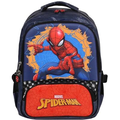 sarcia.eu Versterkte schoolrugzak voor jongens met reflectoren met drie vakken, voetbal, zwart-groen, 40 x 29 x 20 cm, 23 l, Marineblauw Spider-Man sarcia.eu Versterkte schoolrugzak voor jongens met reflectoren met drie vakken, voetbal, zwart-groen, 40 x 29 x 20 cm, 23 l, Marineblauw Spider-Man