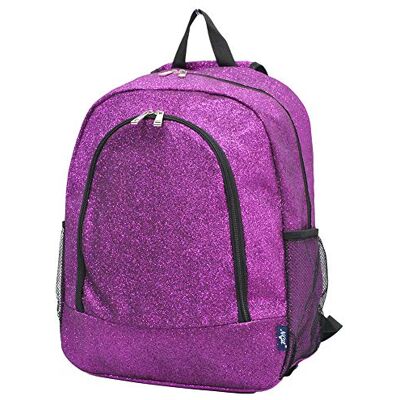 NGIL Backpack Damesrugzak (1 stuk), Paars met glitter, M, Dagrugzak NGIL Backpack Damesrugzak (1 stuk), Paars met glitter, M, Dagrugzak
