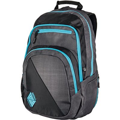 NITRO Stash schoolrugzak, grijs (Blur Azul Trims), 49 centimeter, rugzak, grijs (Blur Azul Trims), 49 centimeters, Tas NITRO Stash schoolrugzak, grijs (Blur Azul Trims), 49 centimeter, rugzak, grijs (Blur Azul Trims), 49 centimeters, Tas