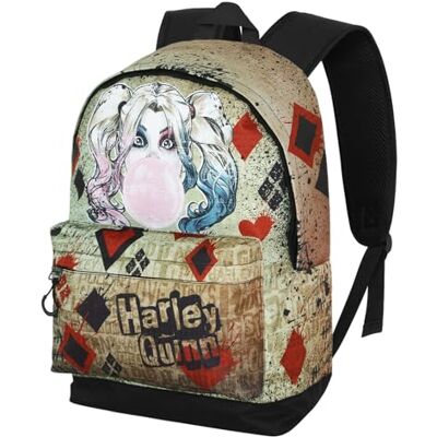 KARACTERMANIA DC Comics Harley Quinn Mad Love Rugzak HS FAN, beige, eenheidsmaat, HS Fan Mad Love rugzak KARACTERMANIA DC Comics Harley Quinn Mad Love Rugzak HS FAN, beige, eenheidsmaat, HS Fan Mad Love rugzak