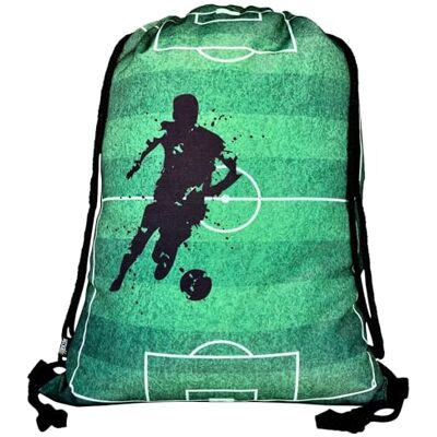 HECKBO Gymtas voor jongens en meisjes, voetbal, 40 x 32 cm, school, sport, rugzak, sporttas, voetbaltas, 1 x gymtas HECKBO Gymtas voor jongens en meisjes, voetbal, 40 x 32 cm, school, sport, rugzak, sporttas, voetbaltas, 1 x gymtas