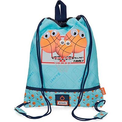 Enso Rugzak Basketball Family, Blauw, 27x34 cms, rugzak Enso Rugzak Basketball Family, Blauw, 27x34 cms, rugzak