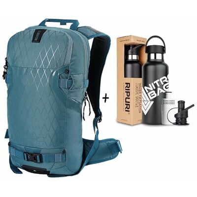 NITRO , ROVER 14 stuks Ripuri rugzak met 600 ml fles en filter, snowboardrugzak, wandelrugzak, motorrugzak, 14 l, ARCTIC, hemelsblauw, 14 l, rugzak, Hemelsblauw, Rugzak NITRO , ROVER 14 stuks Ripuri rugzak met 600 ml fles en filter, snowboardrugzak, wandelrugzak, motorrugzak, 14 l, ARCTIC, hemelsblauw, 14 l, rugzak, Hemelsblauw, Rugzak
