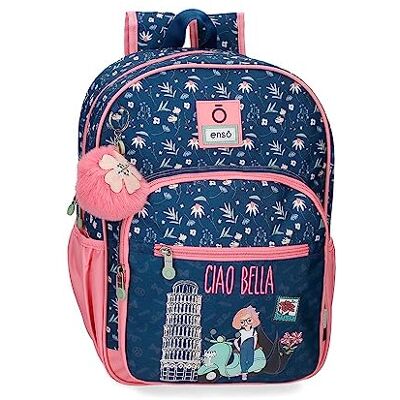 Enso Ciao Bella kinderrugzakken Polyester Multi kleuren, Blauw, School rugzak Enso Ciao Bella kinderrugzakken Polyester Multi kleuren, Blauw, School rugzak